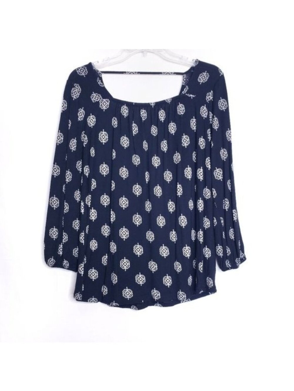 Old Navy Black & White Blouse Top Women's Size Small